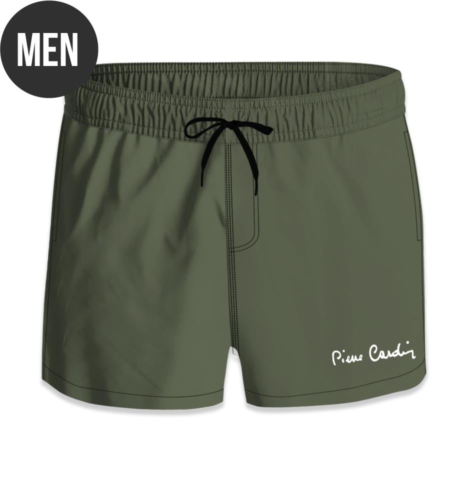 Boardshorts with elasticated waistband Basic- Khaki
