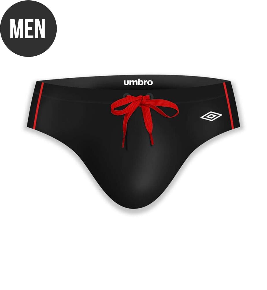 Bathing Trunks - Black & Red