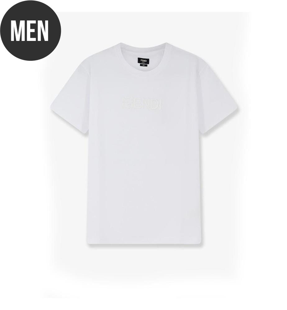 T-shirt en coton coupe ajustée - Blanc