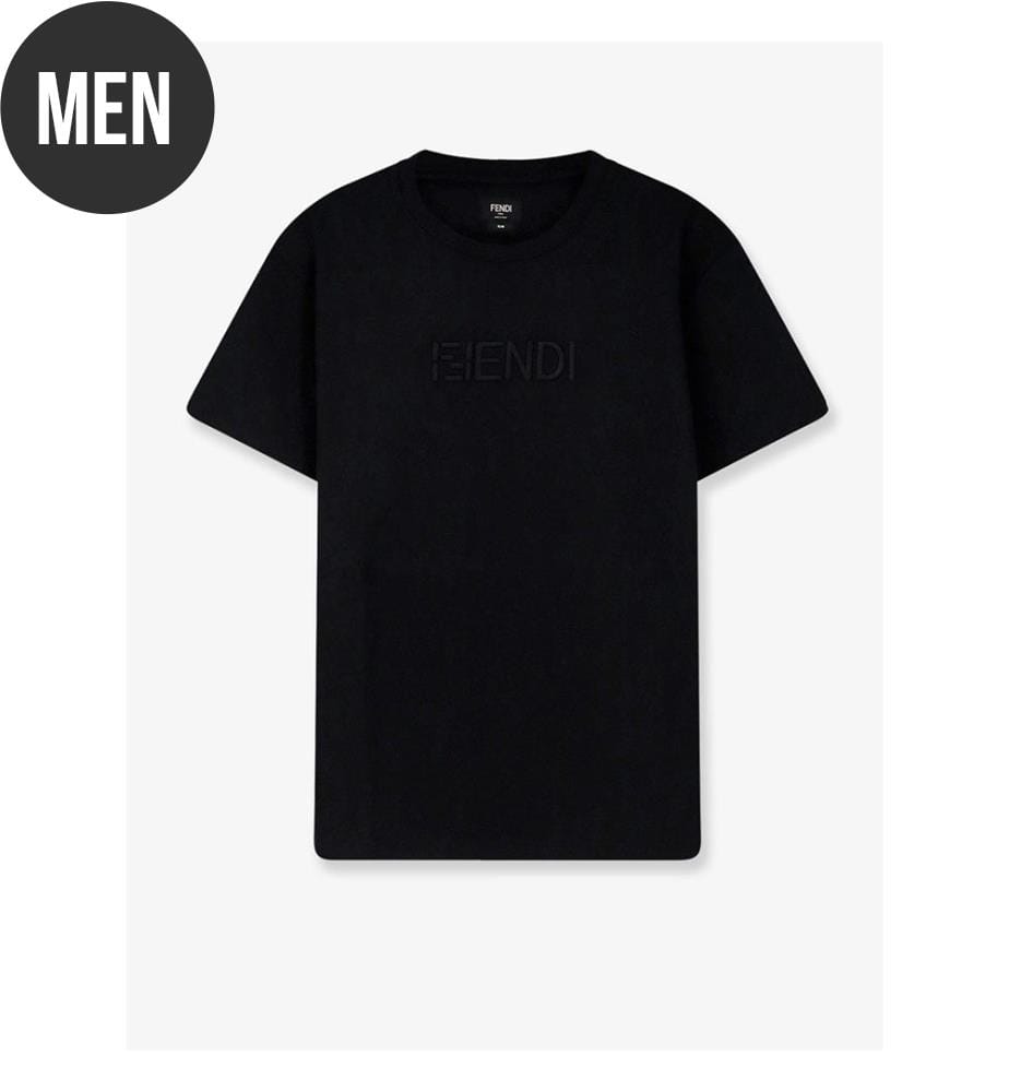 T-shirt en coton coupe ajustée - Noir