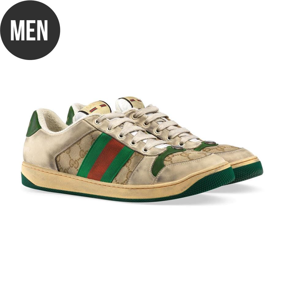 Screener-Sneaker für Herren – Beige, Grün und Orange