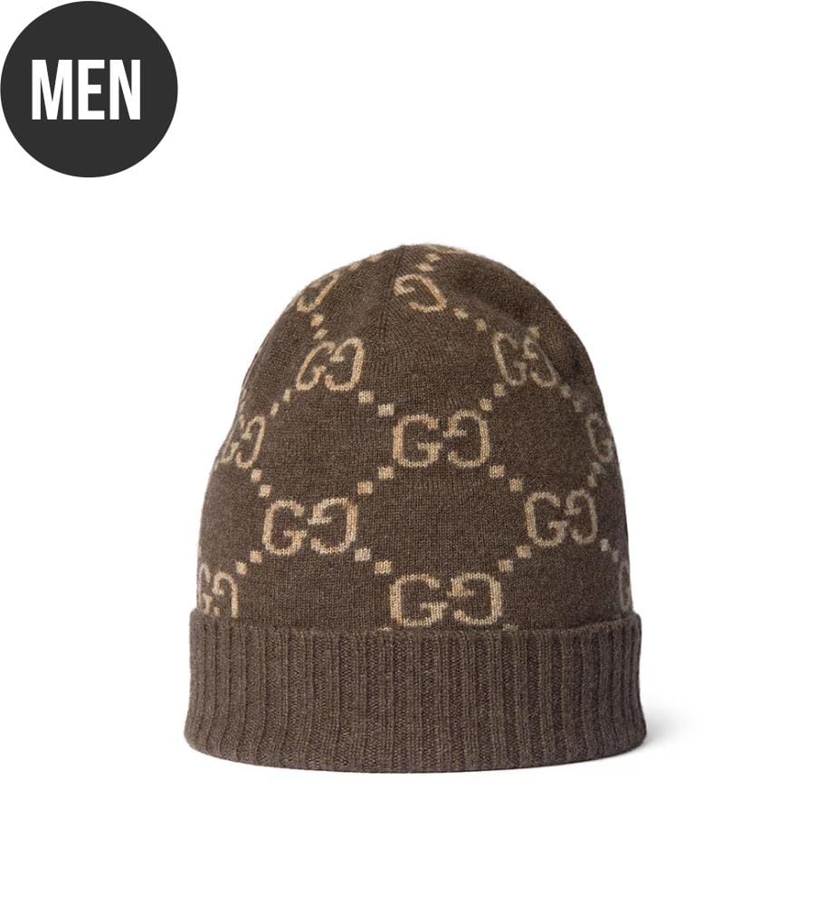 Kaschmirmütze  – Braun und Beige