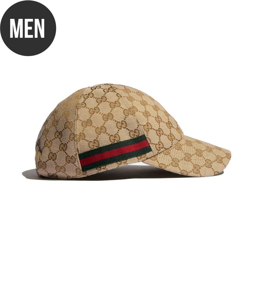 Kappe mit Webband – Beige und Dunkelbraun