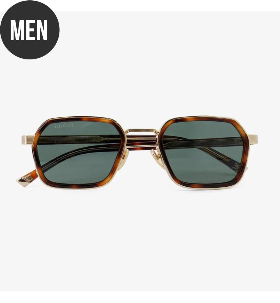 Lunettes de soleil - Gold Havana Green