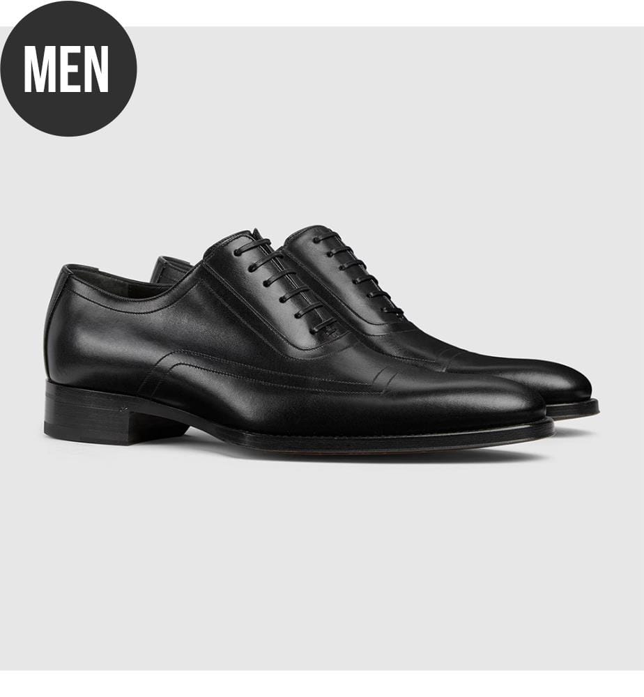 Lace-Up Shoes - Black