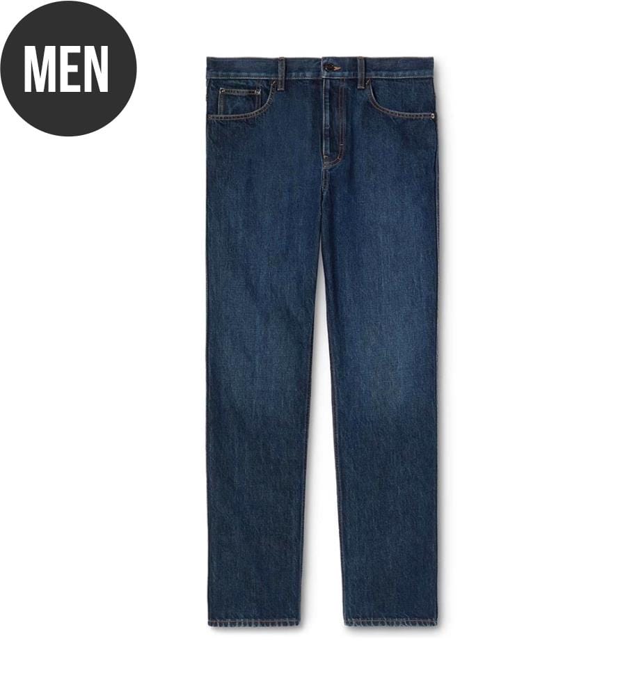Pantalon slim en coton - Bleu clair