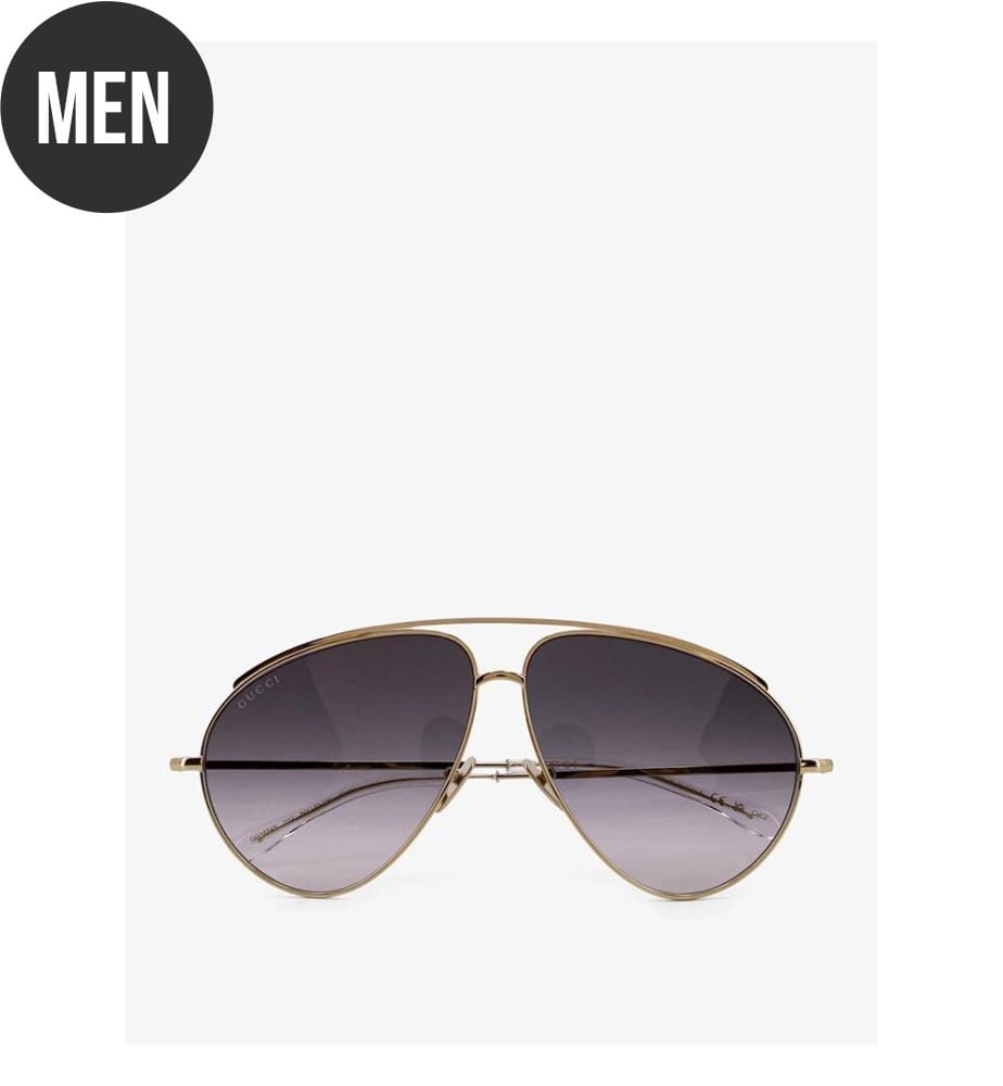 Lunettes de soleil - Or et gris
