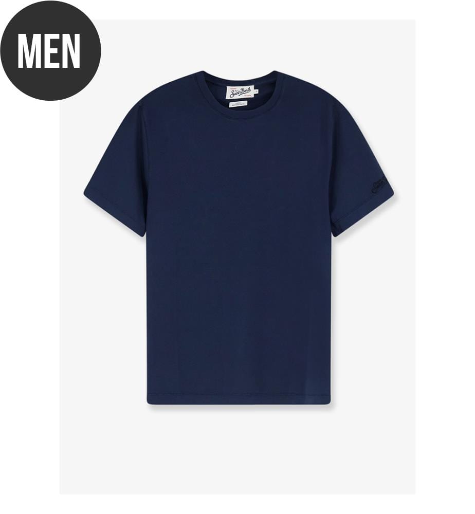 Orson Baumwoll-T-Shirt - Blau