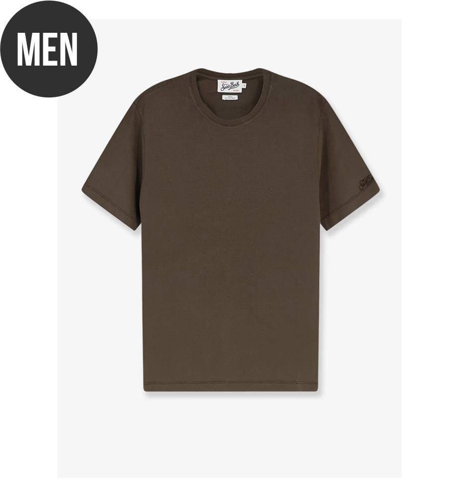 Orson Baumwoll-T-Shirt - Kombugrün