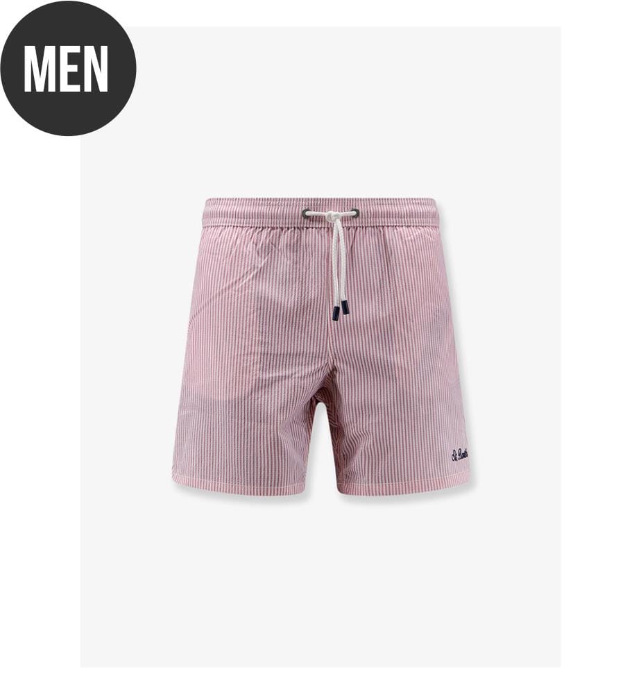 Patmos swim trunks with striped motif - Pink