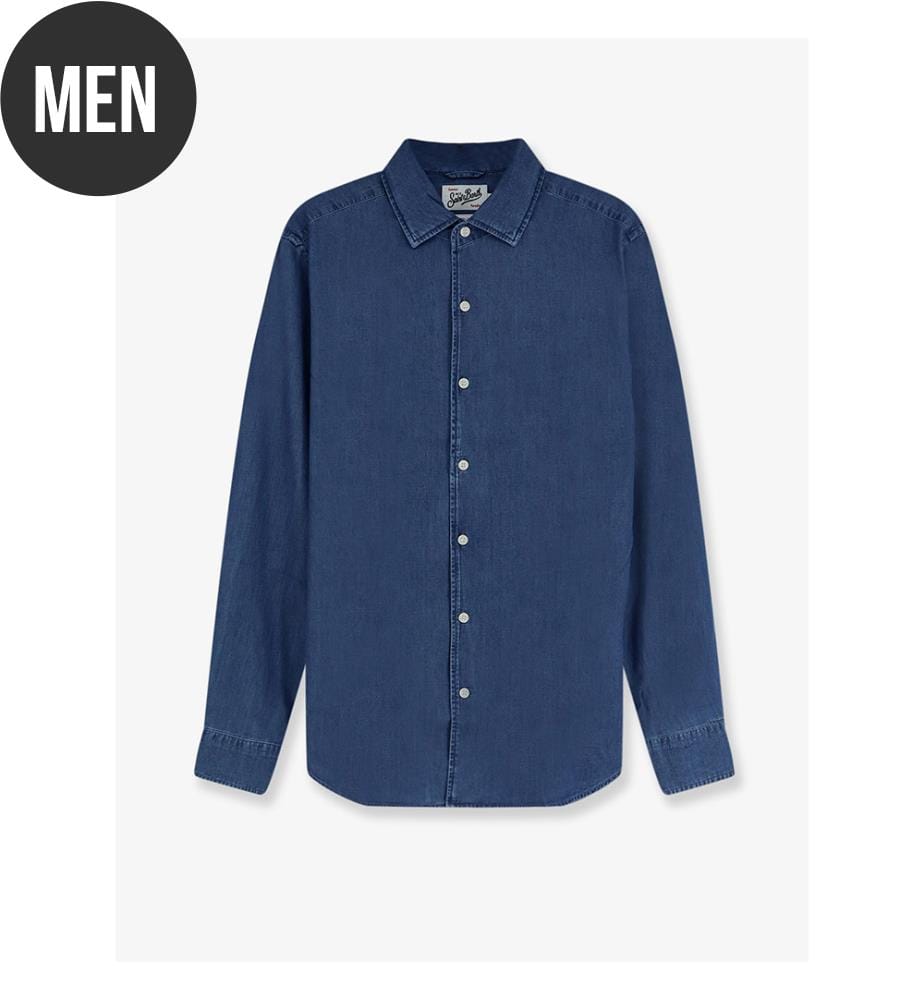Raphael Light Denim Hemd - Denim Dark