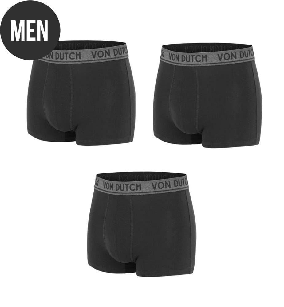 3er-Set Boxershorts - Schwarz