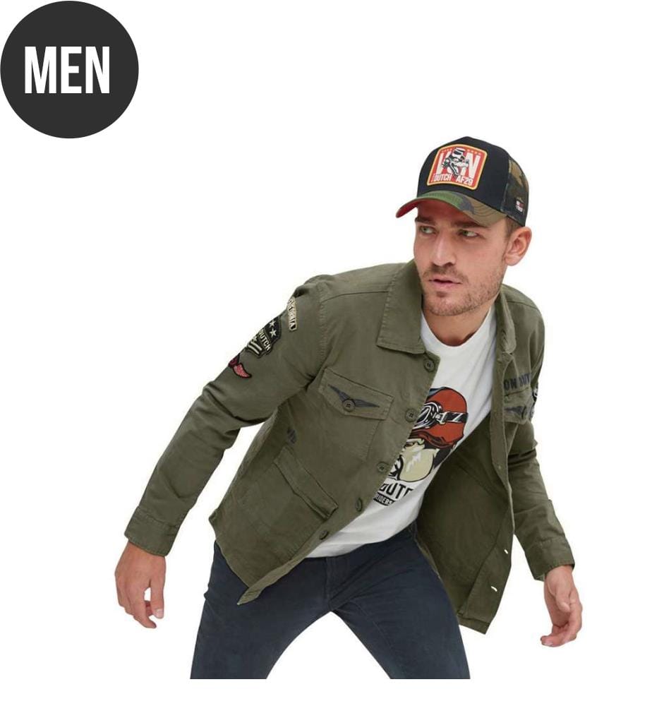 Rebel Fine Cotton Jacket - Green