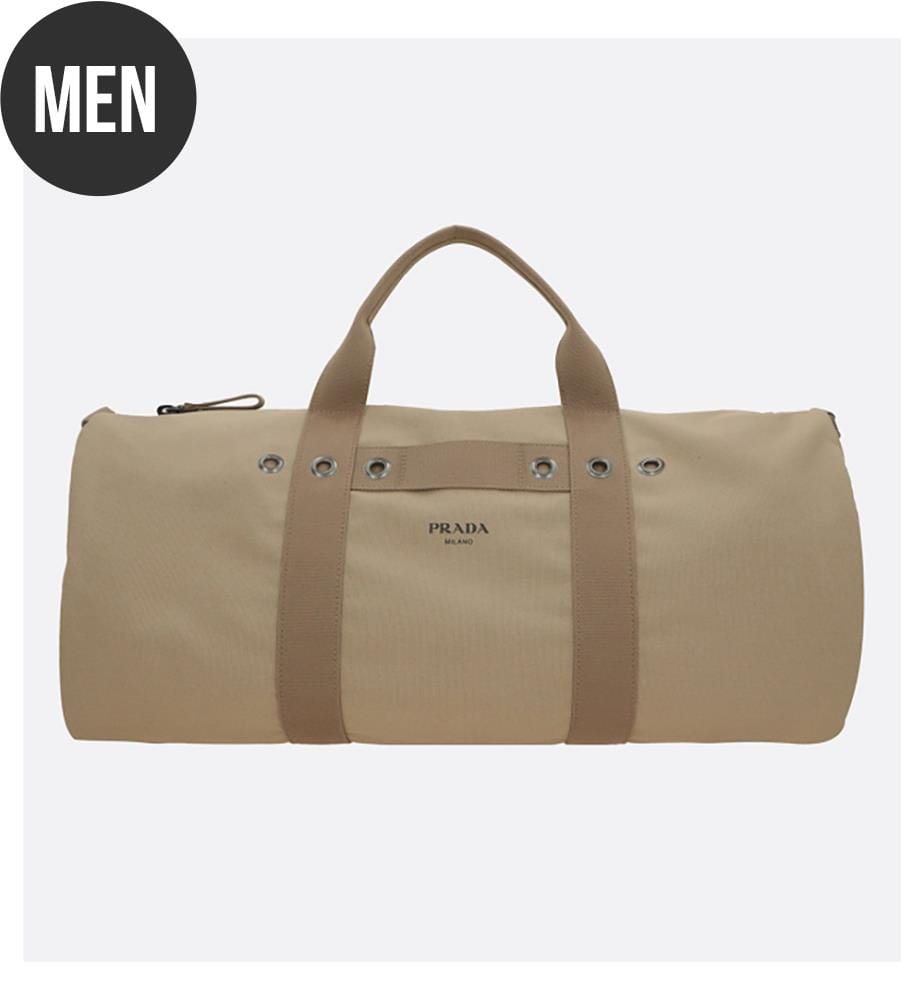 Wochenendtasche aus Canvas mit Logo – Desert Beige