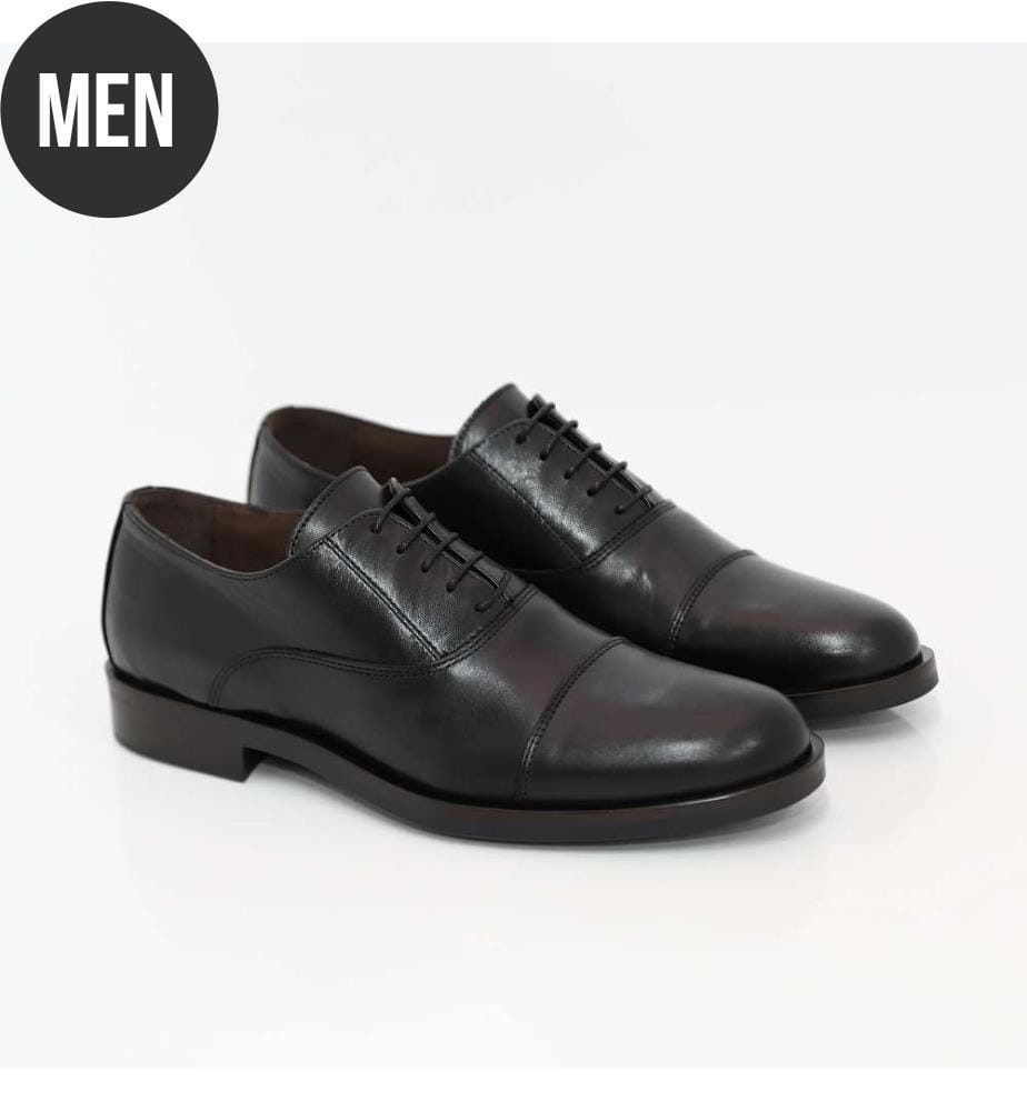Oxford in pelle nera