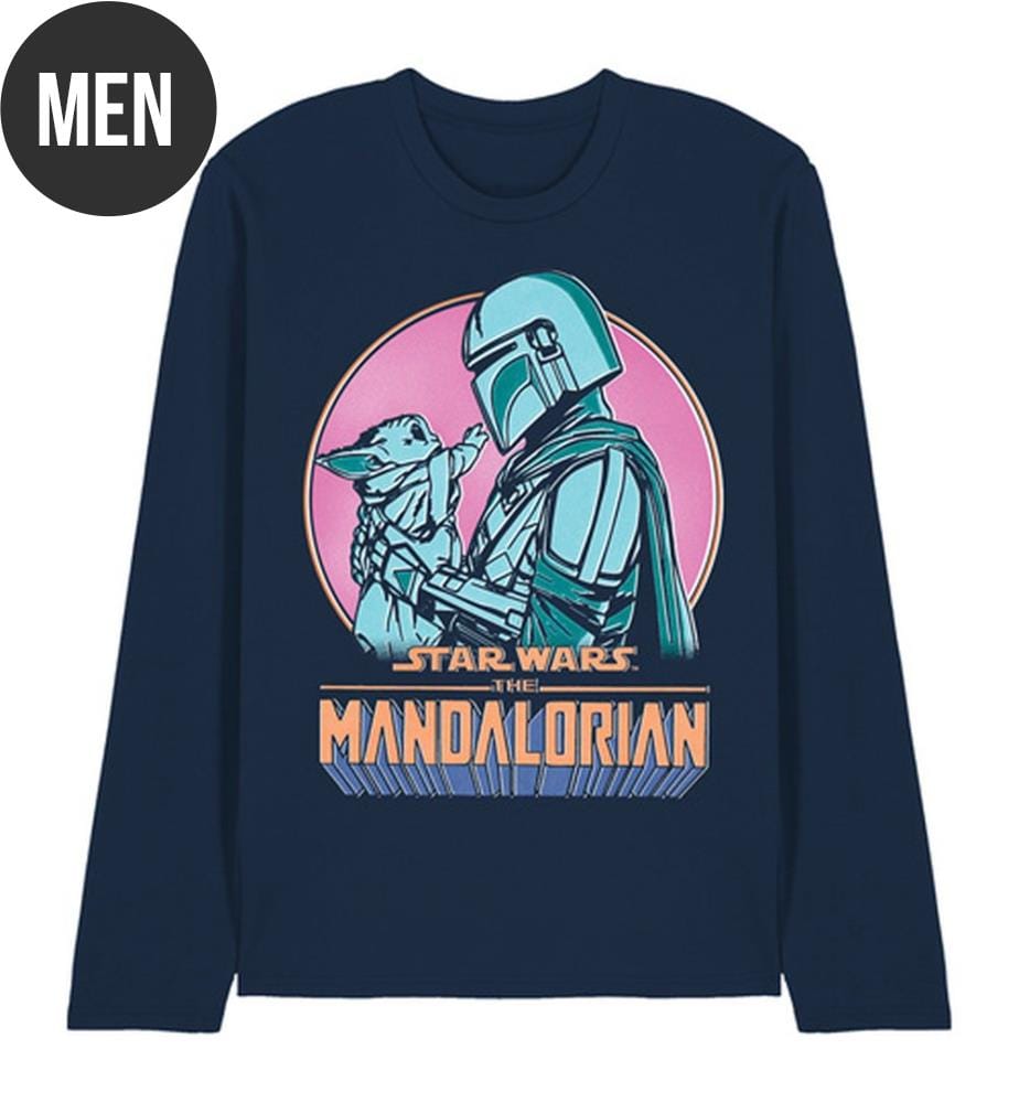 Langarm-T-Shirt – Marineblau