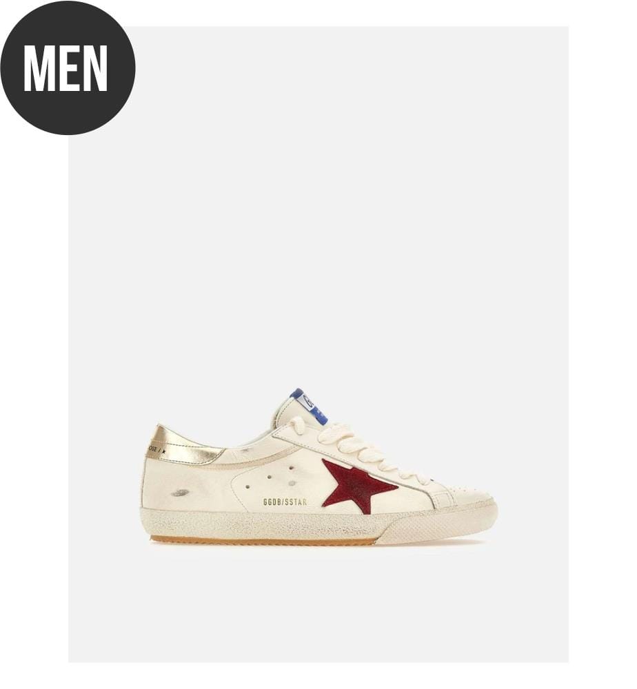 Super Star Sneakers - Weiss, Rot und Platin