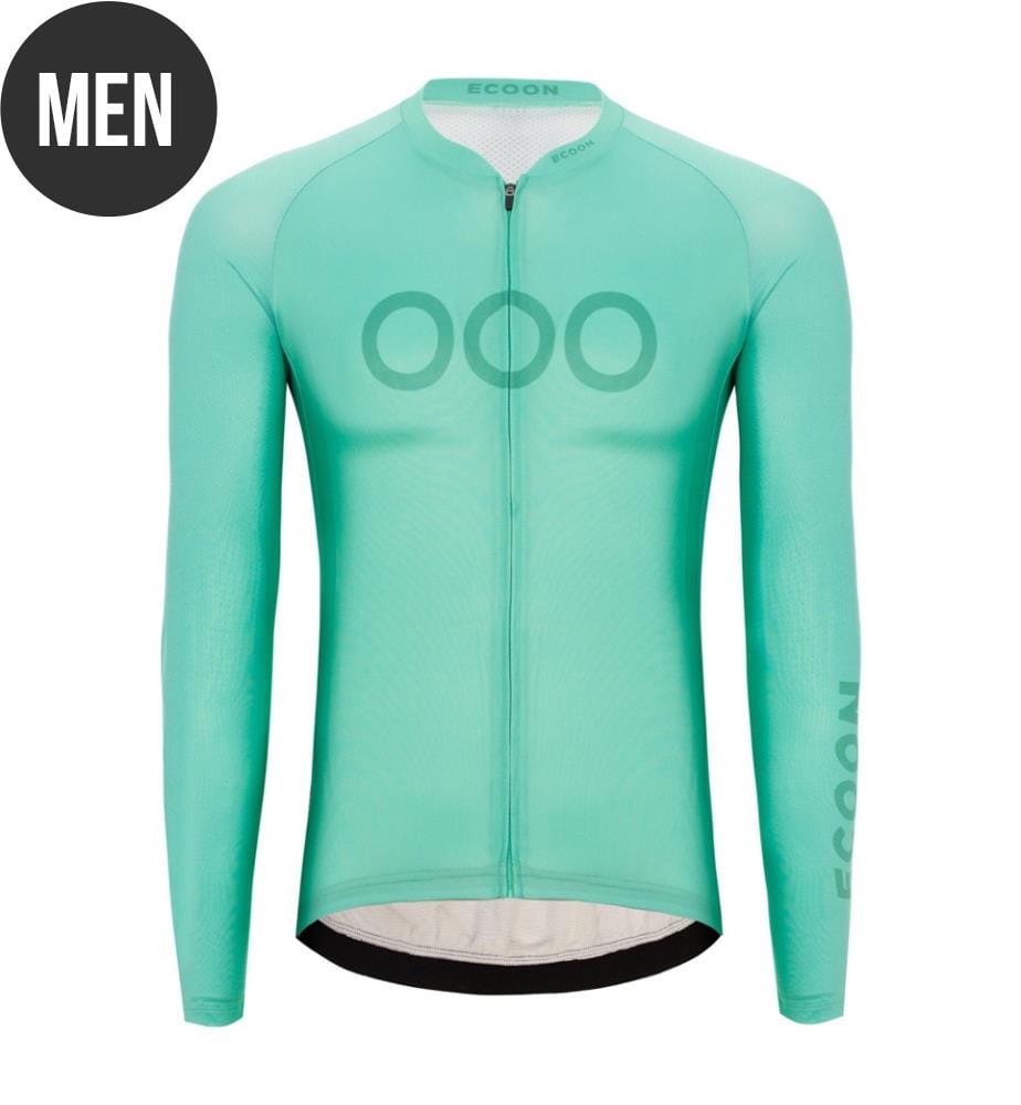 Long Sleeve Cycling Jersey - Turquoise