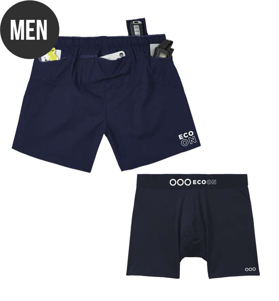 Taschen-Shorts mit intelligenter Kompression Milan - Navy