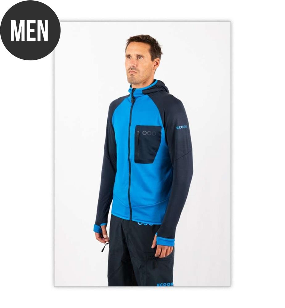 Ecoactive Light Isolierte Jacke Mit Mütze - Hellblau und Blau