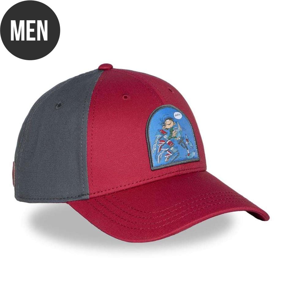 Casquette Baseball Gaston Lagaffe 2 - Bordeaux & Bleu