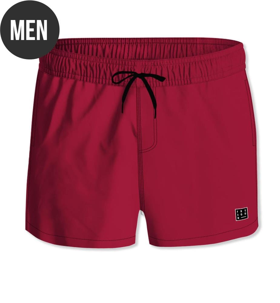 Kurze Badeshorts - Bordeauxrot