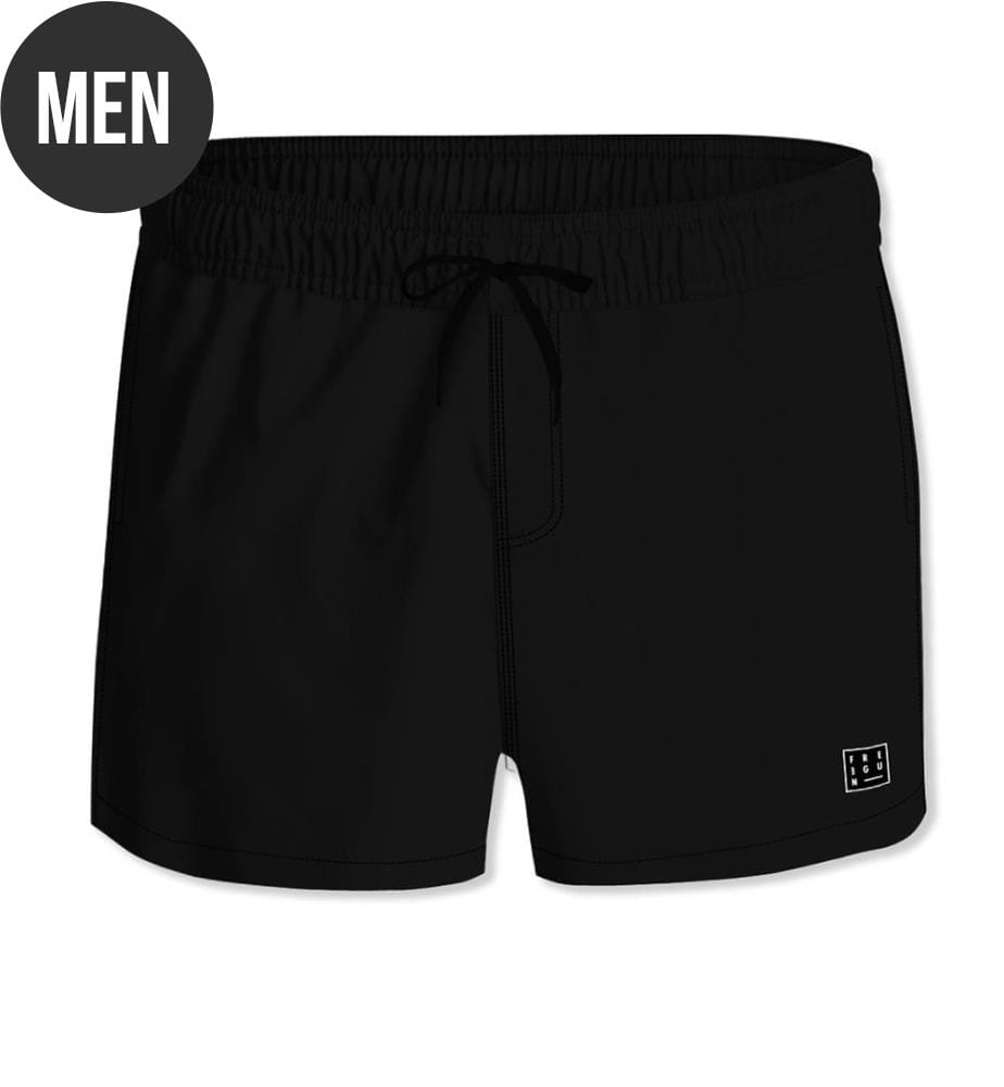 Kurze Badeshorts - Schwarz