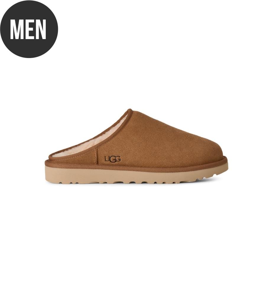 Klassischer Slipper zum Hineinschlüpfen – Kastanienbraun