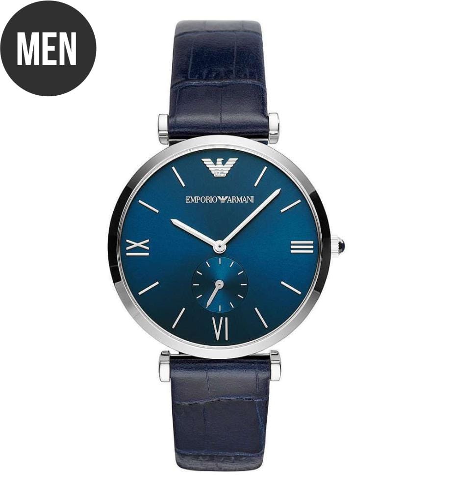 Montre à Quartz AR11300 - Argent et Bleu
