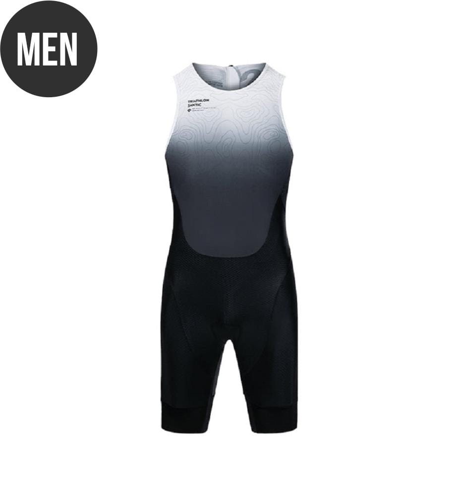 Ärmelloser Triathlon-Anzug - Schwarz