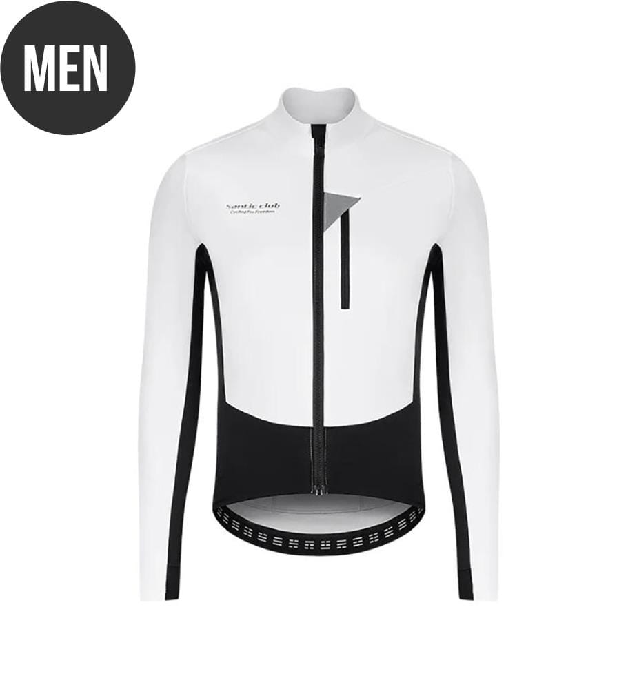 Veste Thermique De Cyclisme 6–16°C - Blanc