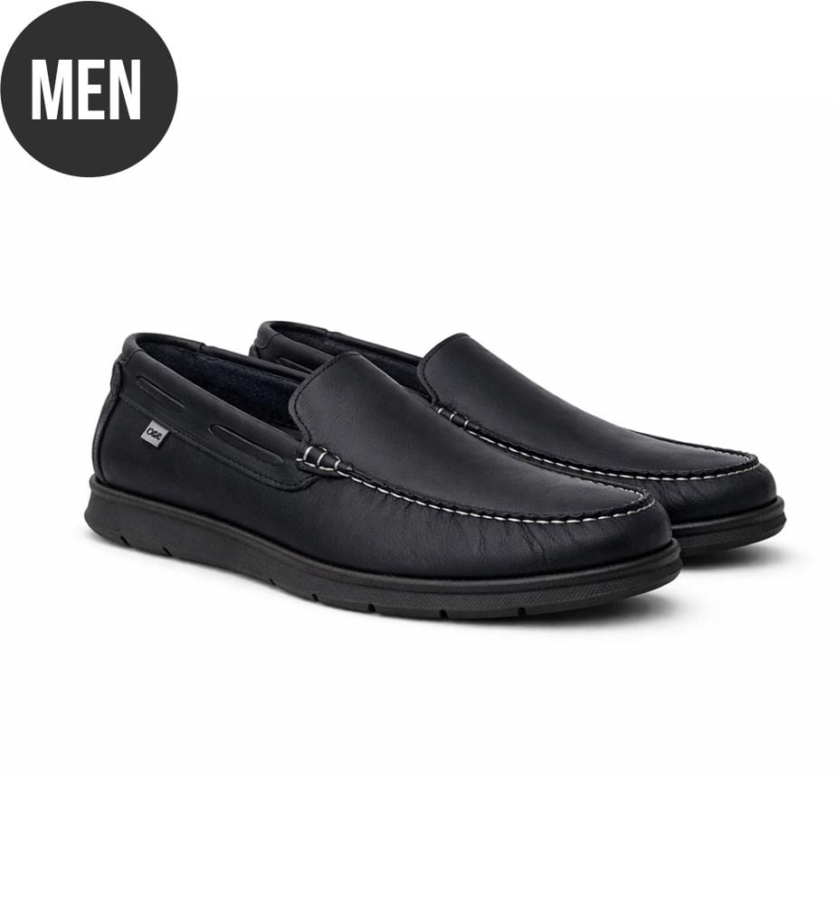 Bootsschuh aus Leder - Blau