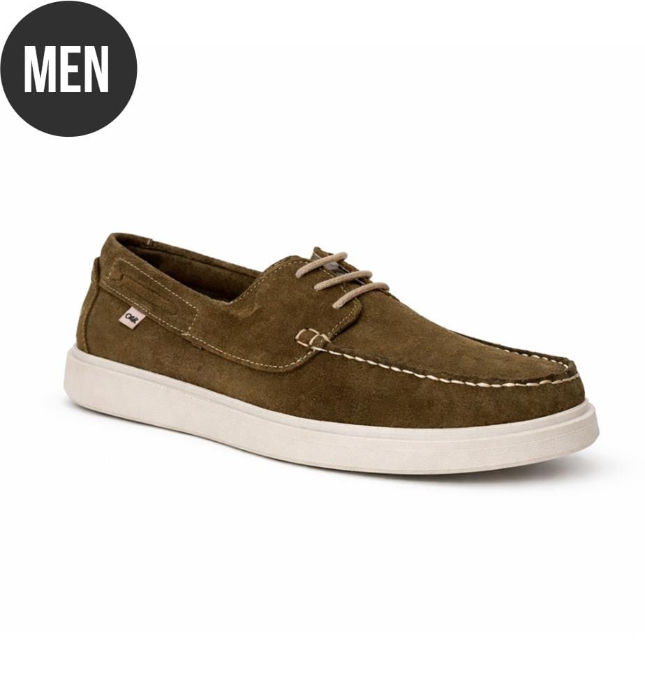 Wildleder-Boot-Schuh - Grün