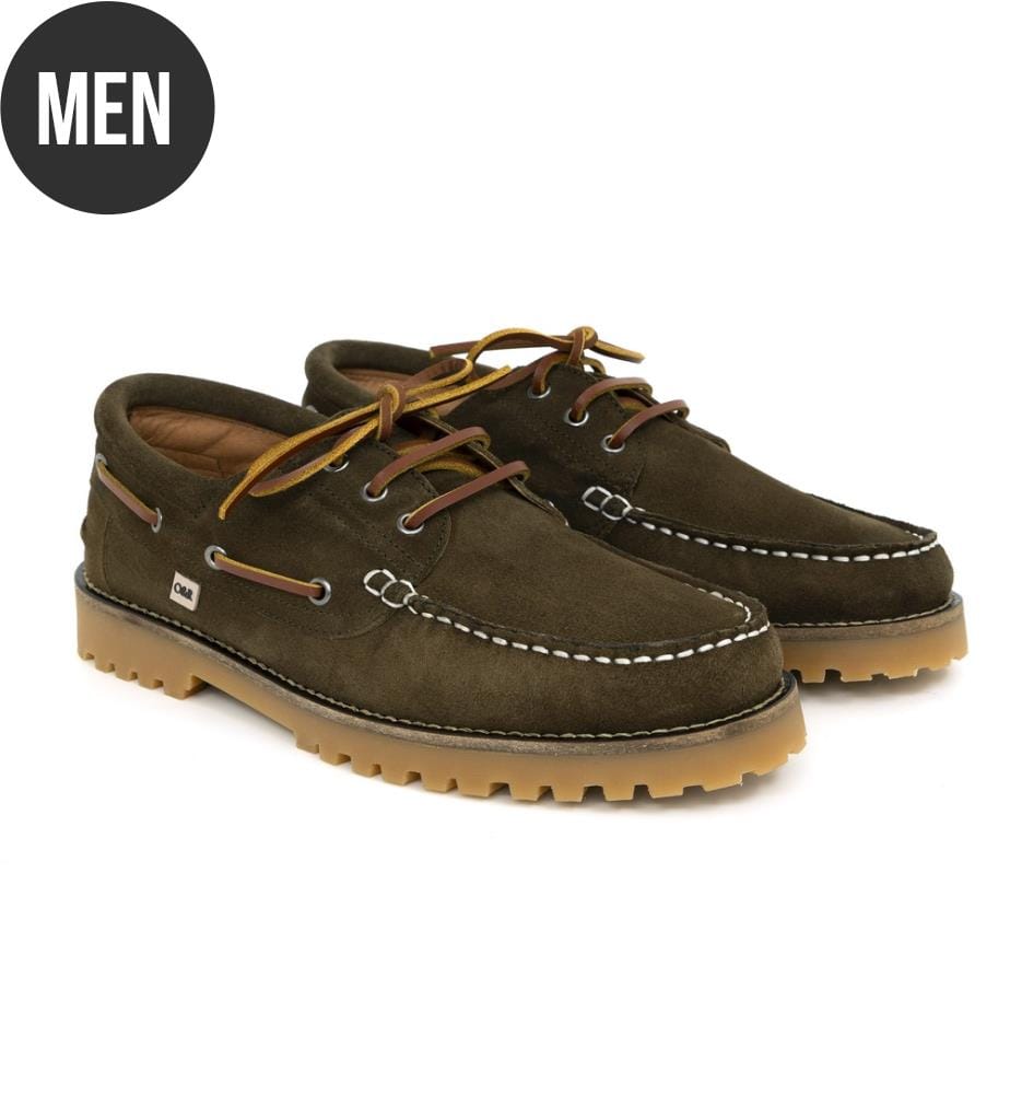 Wildleder-Boot-Schuh - Grün