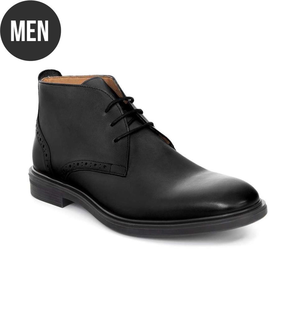Lederstiefel - Schwarz