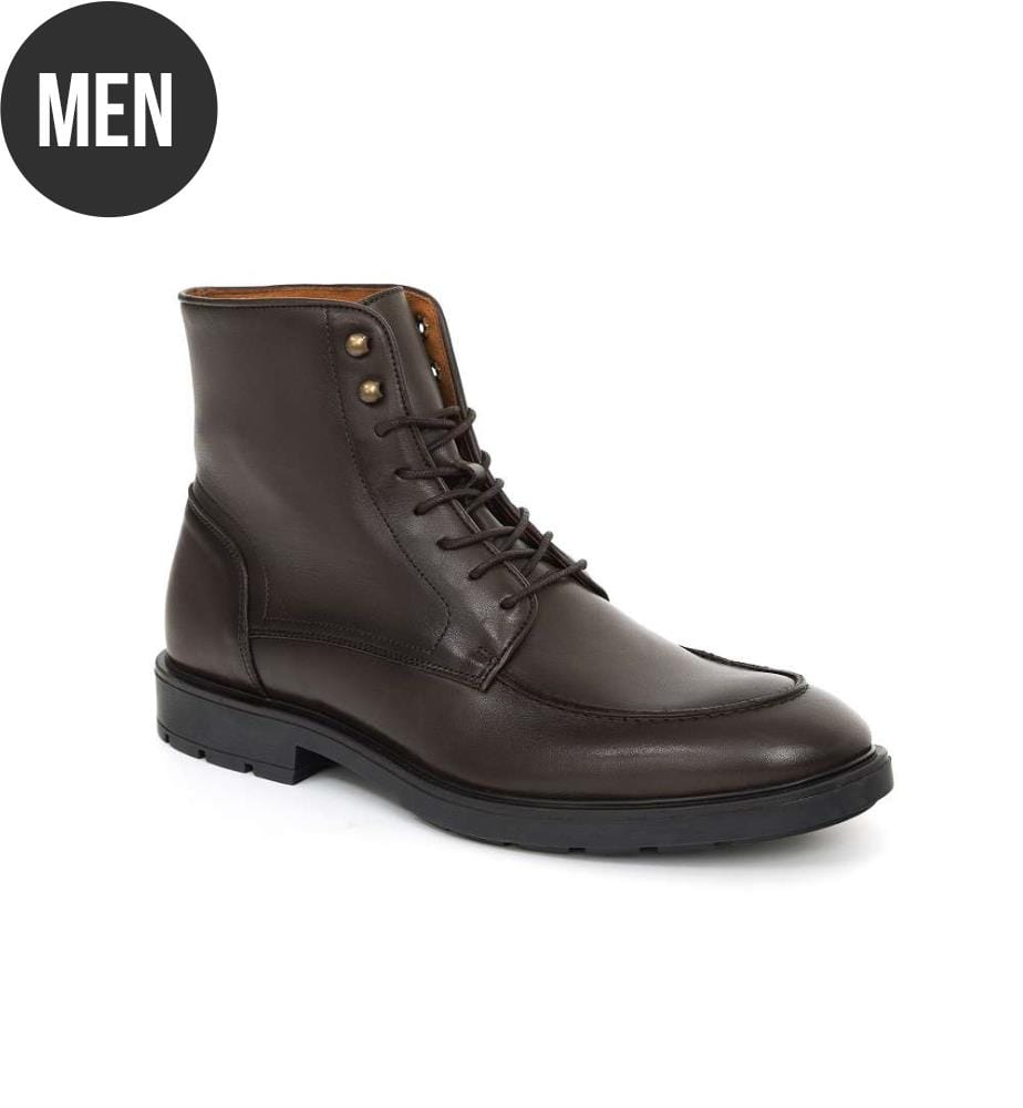 Lederstiefel - Braun