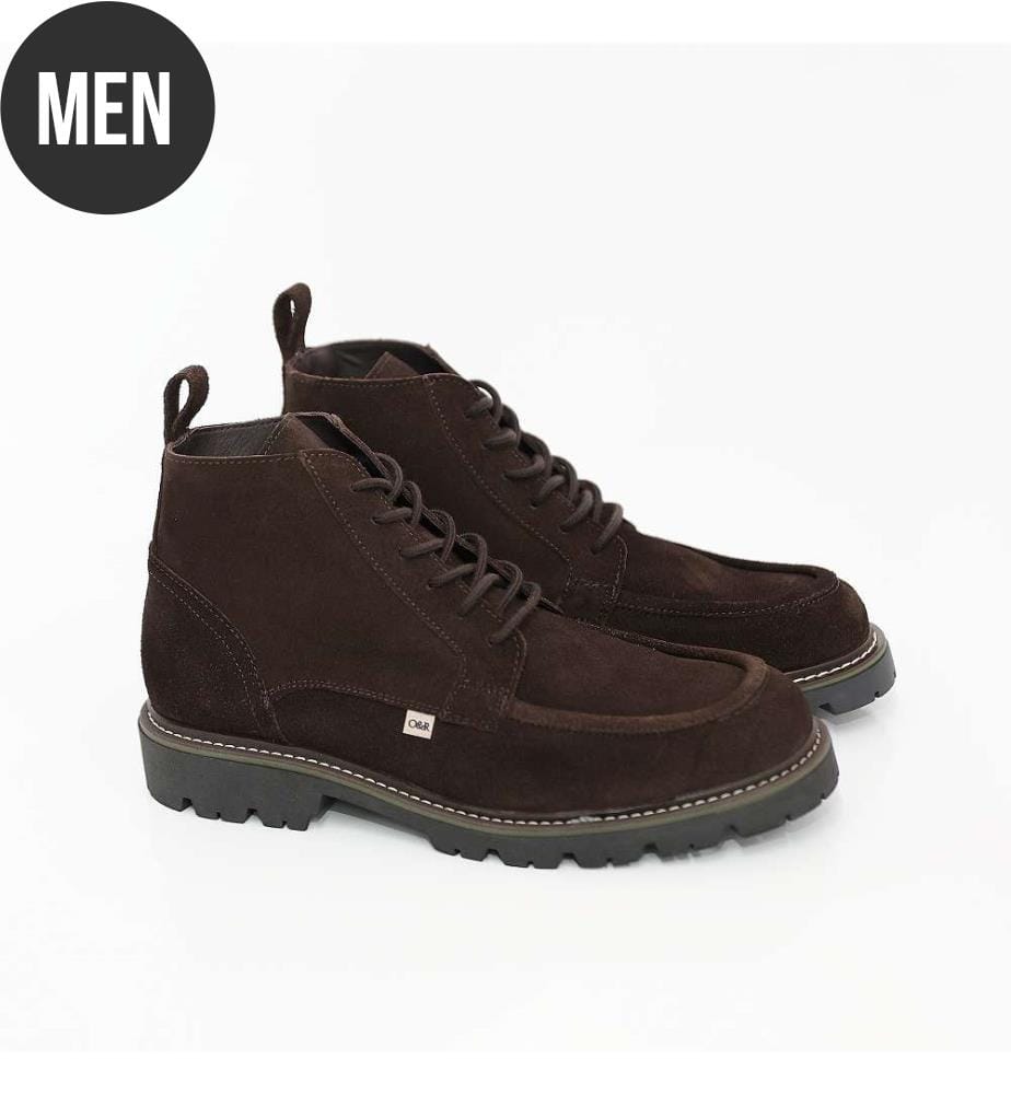 Brauner Lederstiefel