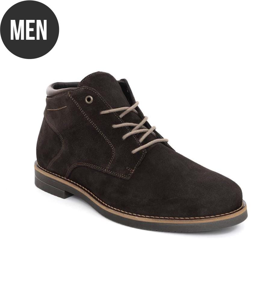 Brauner Wildlederstiefel