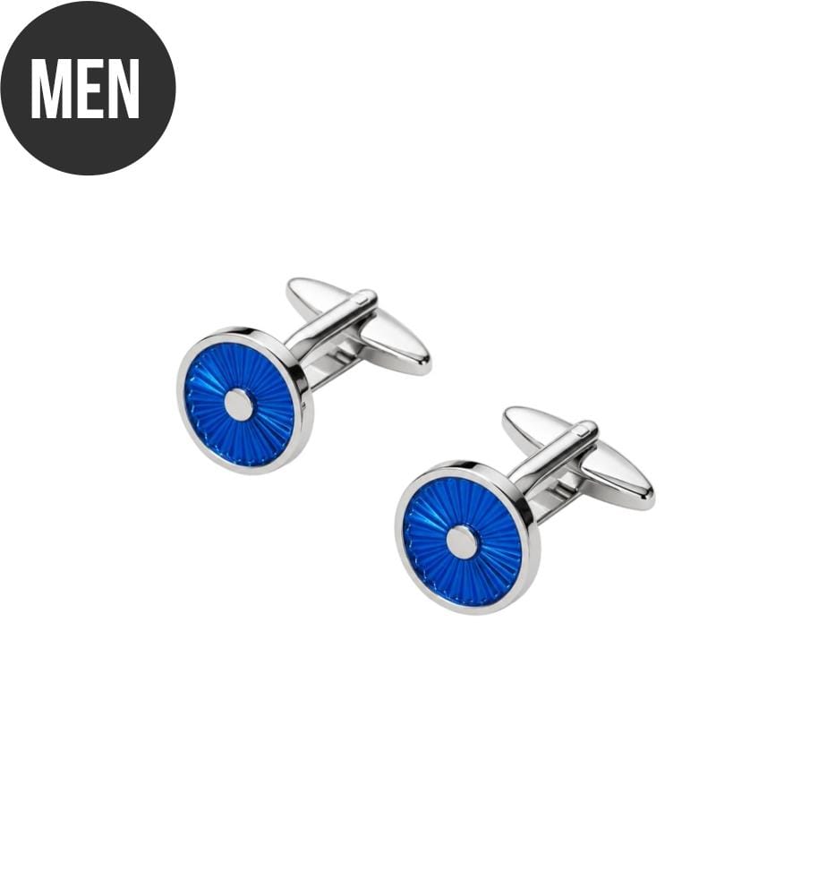Manschettenknöpfe aus blauem Messing