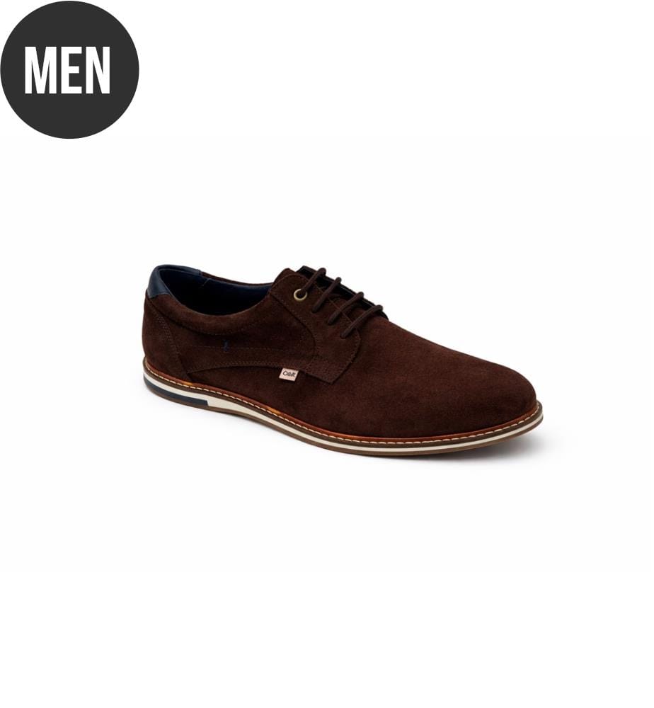 Derby en daim marron