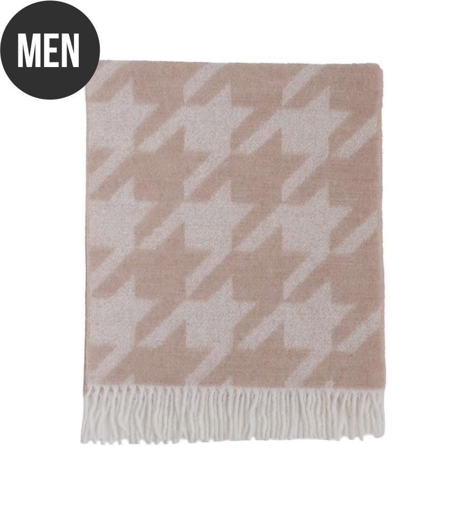 Mispiga-Schal - Beige und Weiss