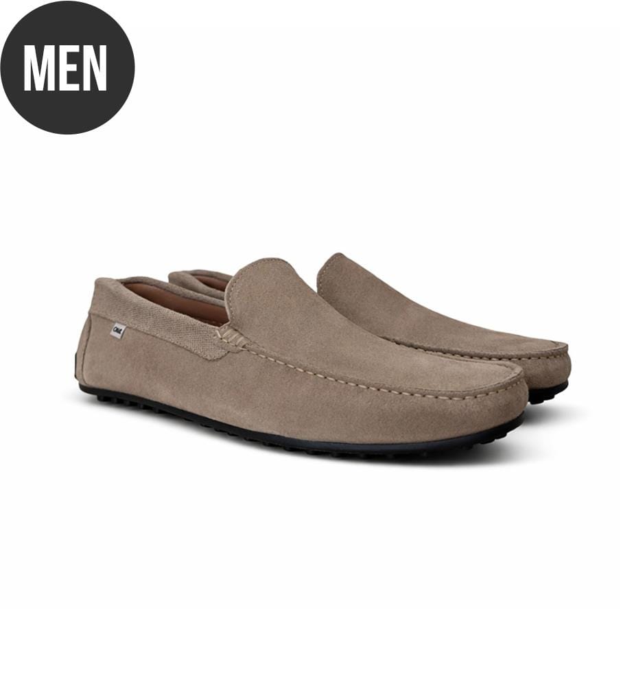 Mokassin aus Leder - Beige