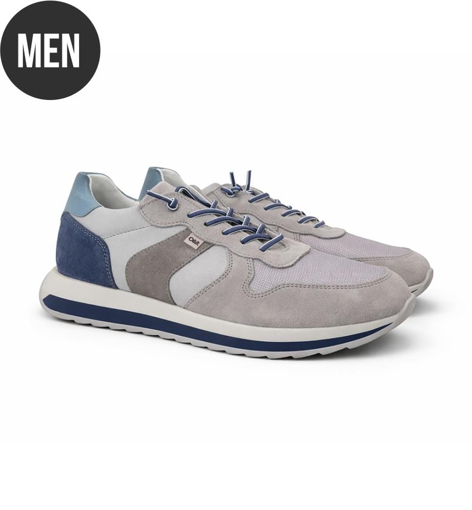 Wildleder-Sportschuh - Grau