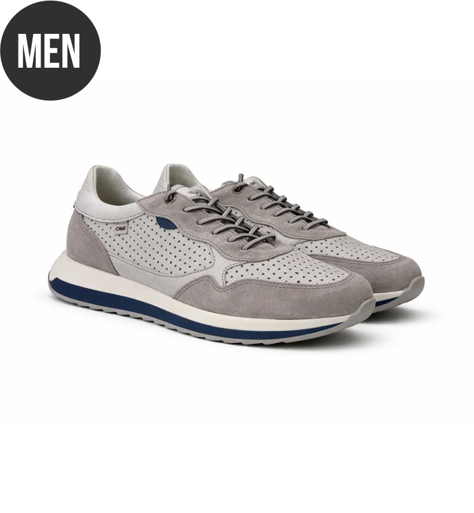 Wildleder-Sportschuh - Grau