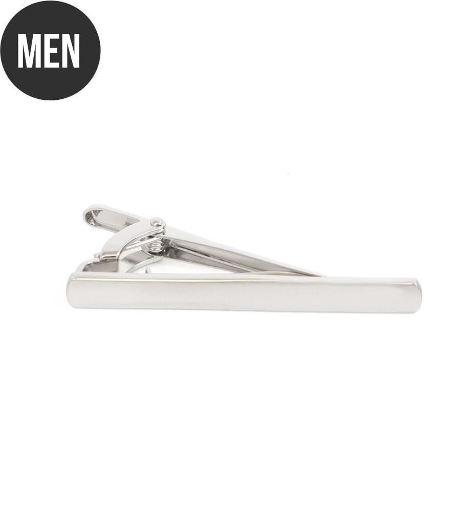 Krawattenklammern aus Messing - Silber