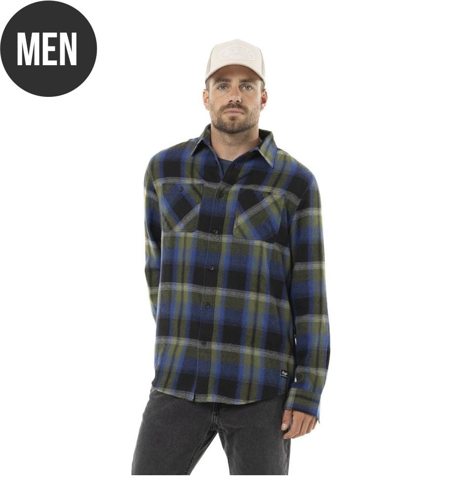 Camicia a quadri - Blu / Verde / Blu navy