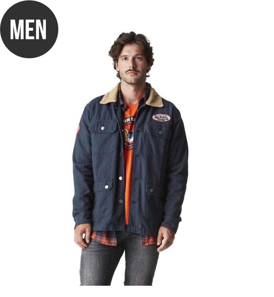 Jacke „Will“ – Marineblau / Camel
