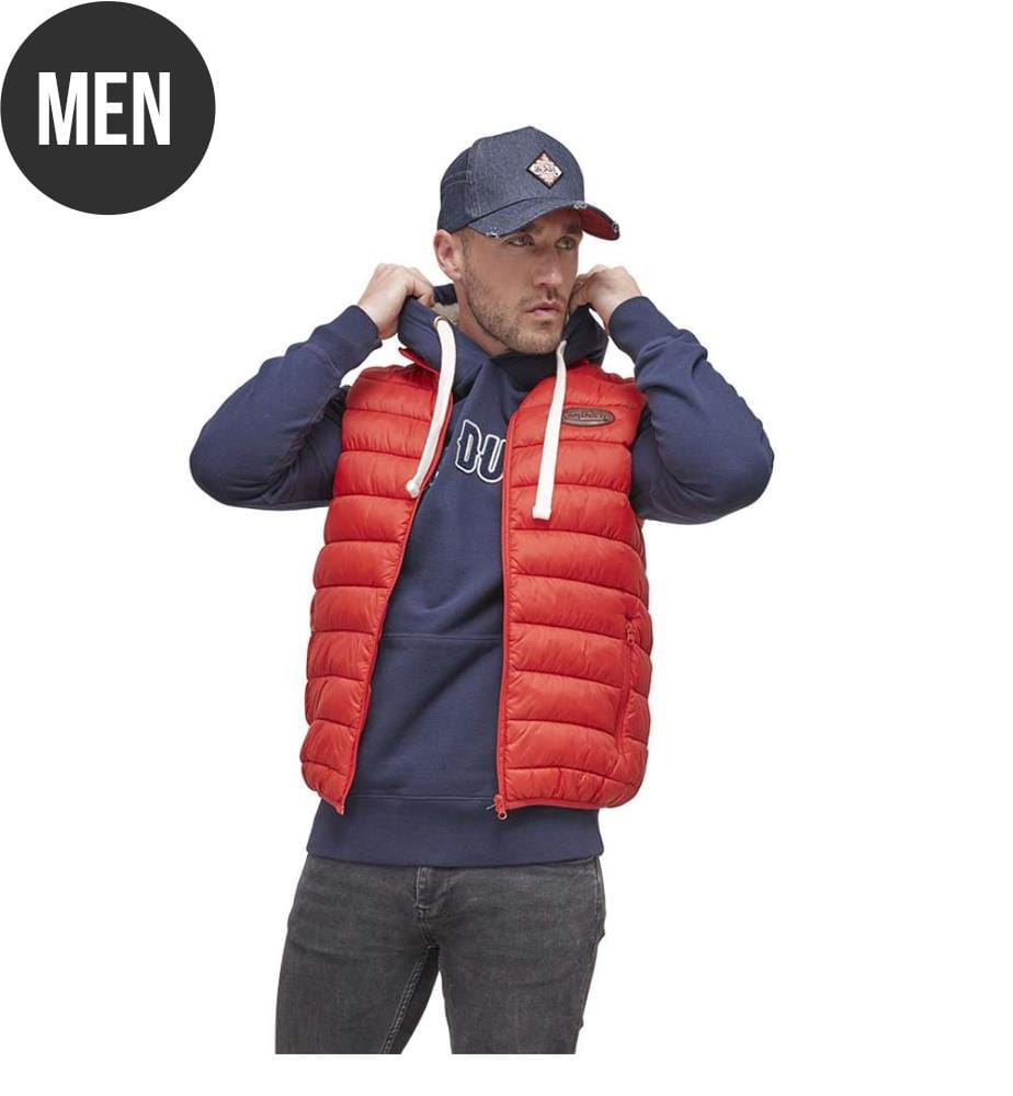 Ärmellose Daunenjacke „Win“ – Rot