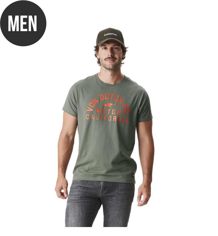 T-shirt - Khaki / Orange