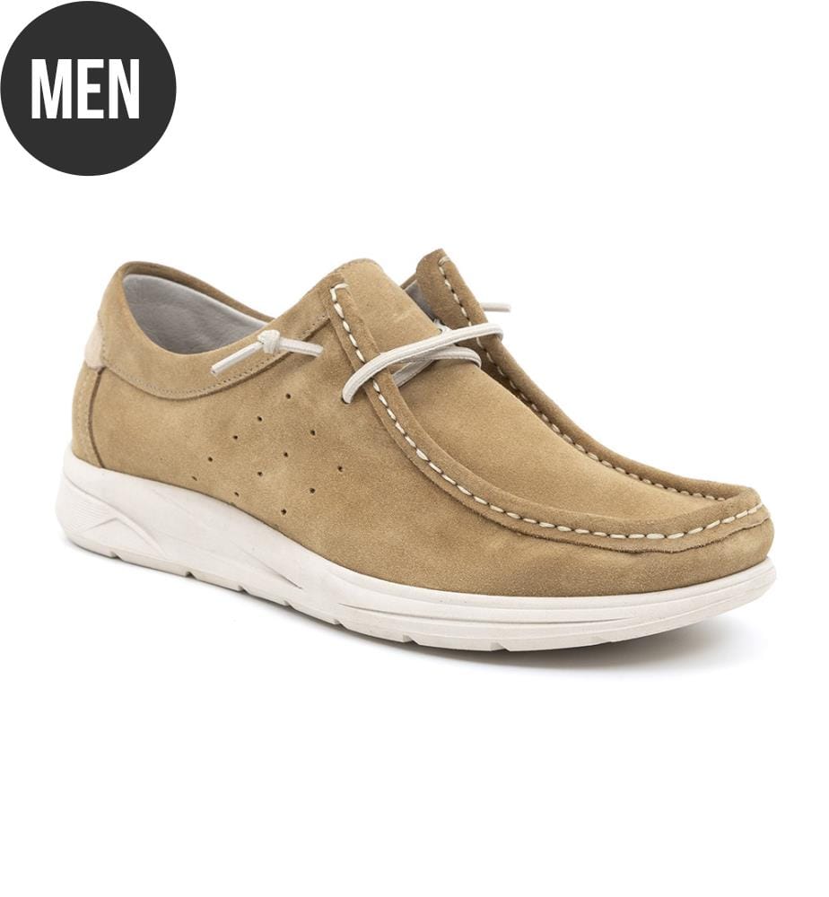Bootsschuh aus Leder - Braun